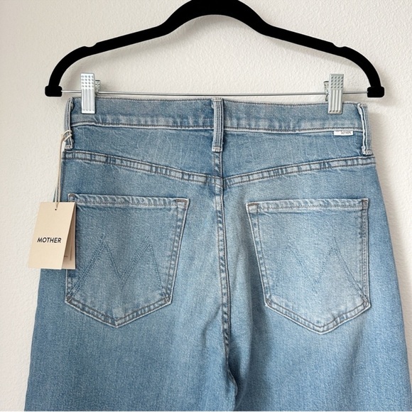 NWT Mother The Ditcher Zip Flood Jeans in Love On The Beat sz 26 - Picture 7 of 9
